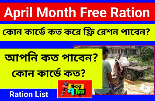 April 2025 Ration List